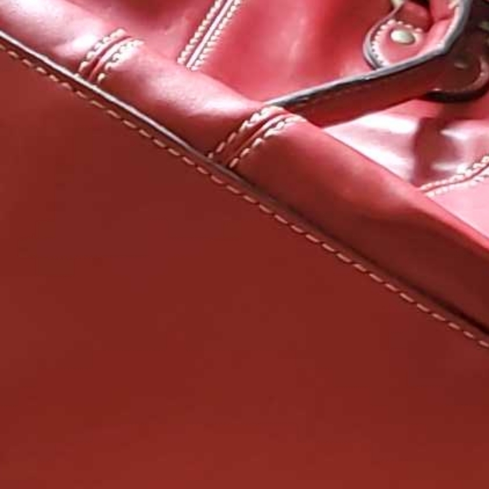 BIG ROOMY Cranberry Red Handbag Vegan Leather Purse Bag - Picture 4 of 12